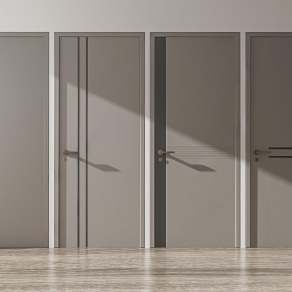 现代房门3D模型下载